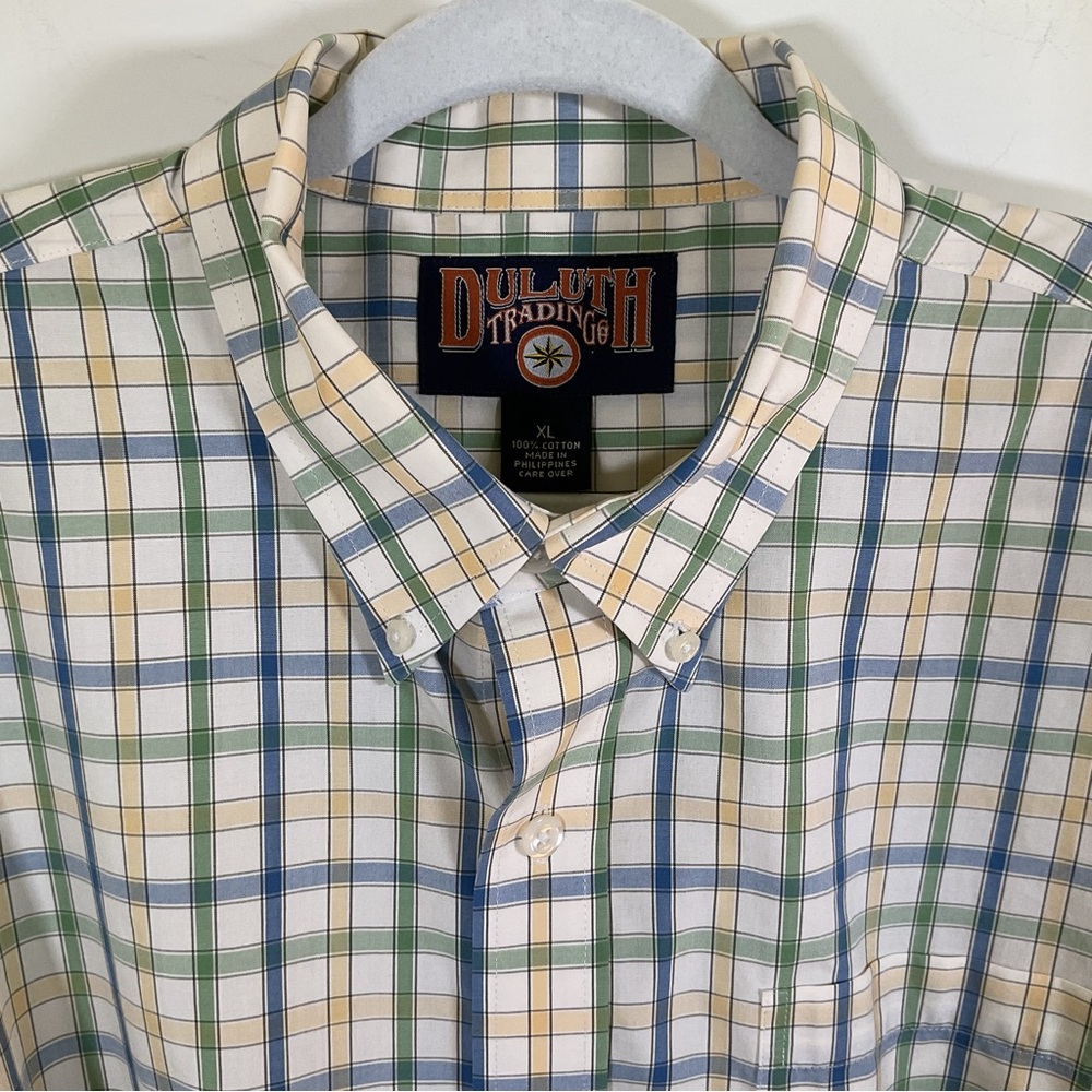 Duluth Trading Men’s Plaid  Button Down Long Sleeve Shirt. Size XL. - Picture 3 of 5